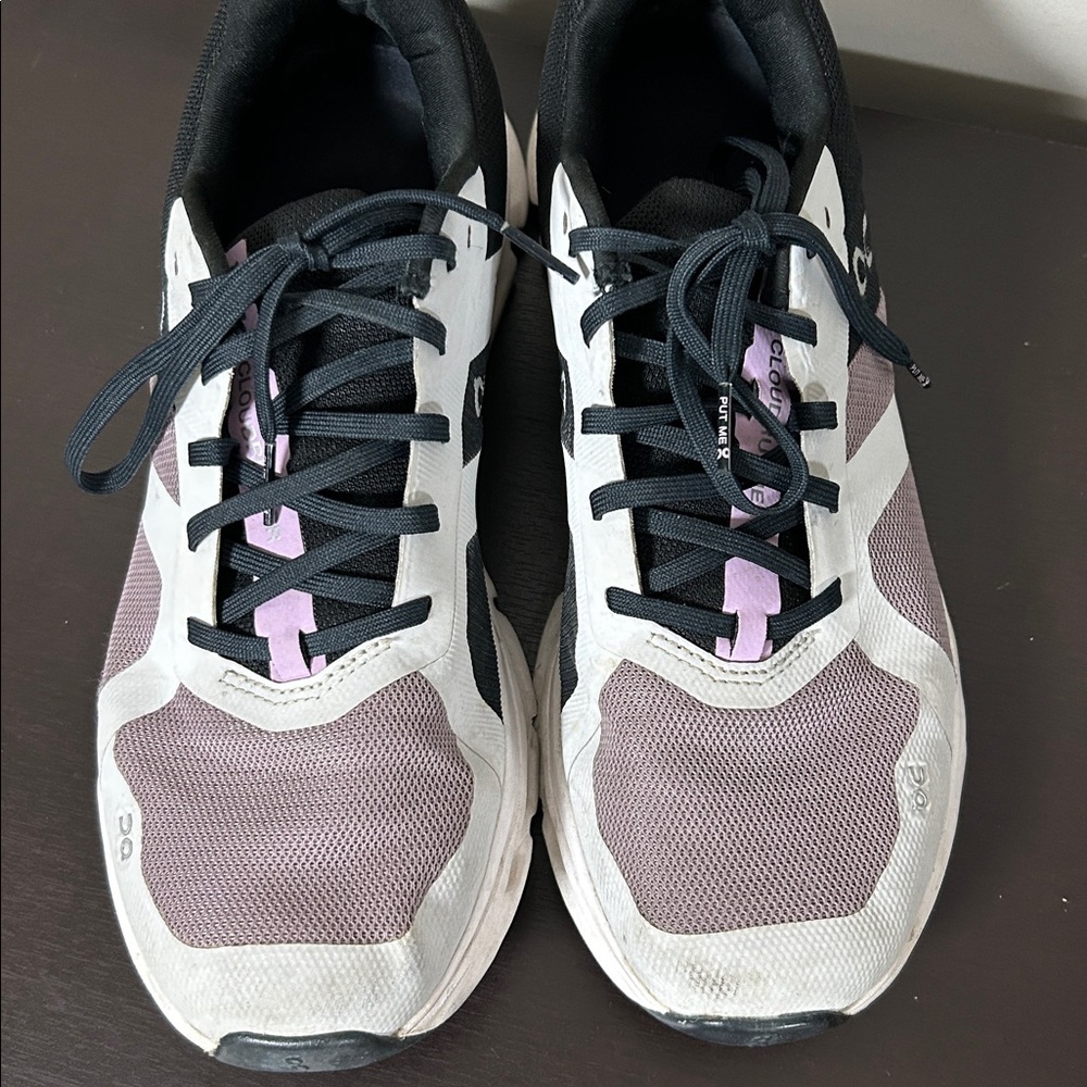 On Running Cloudrunner Sneaker Heron Black Purple Plush Cloud Tech Sz 10 - Picture 7 of 15